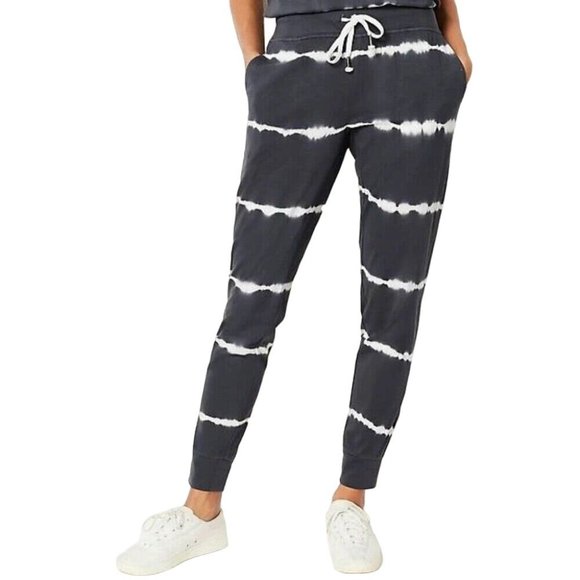 J. Jill Pants - J. Jill Fit Tie Dye Joggers Pull On Drawstring Blue Cotton Blend Women's S Tall